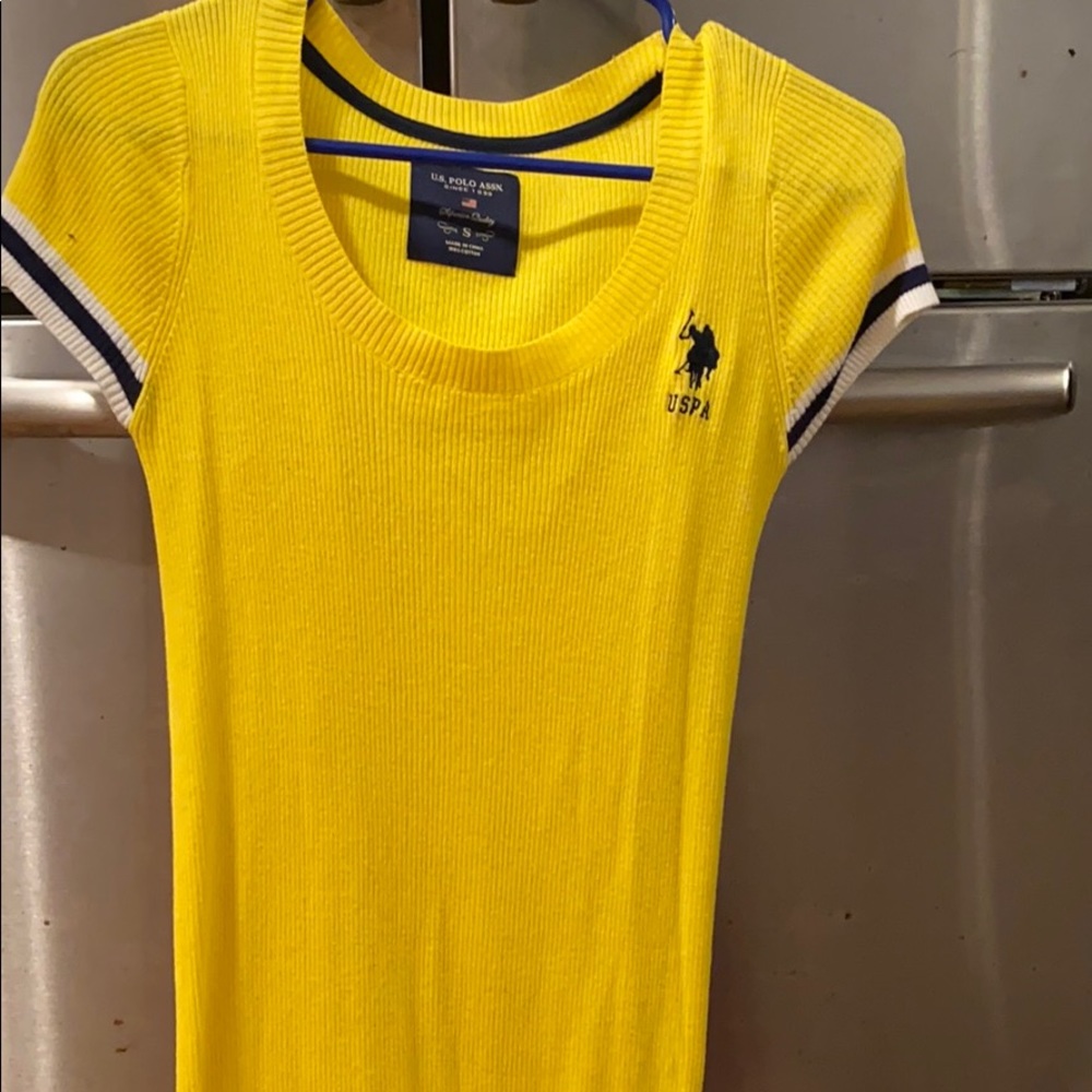 U.S POLO yellow dress